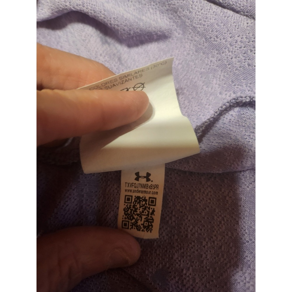 Under Armour Loose Coupe Lache Suelto Size XL, Purple T-shirt, Ladies - Picture 9 of 14